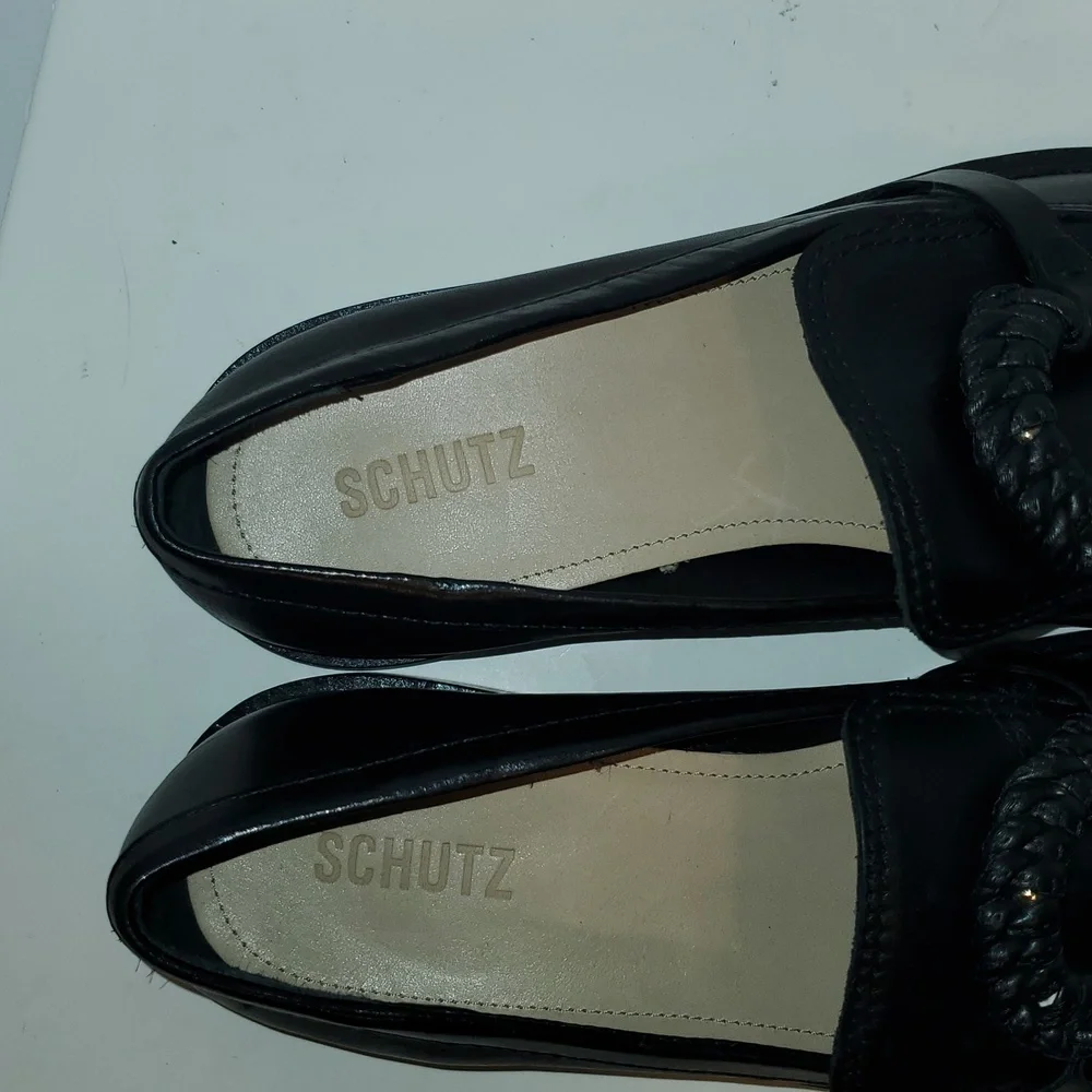 Schutz Rhino Loafers In Black Size 9.5B NWOB
